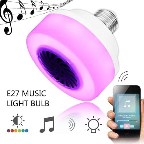 100-240V Bluetooth Music Light Bulb LED Lamp Smart Wireless Speaker Playing Diammable Flashlight For Bar Club Special Events