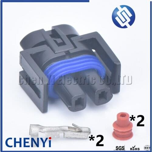 2 pin car waterproof auto connector 1.5 female 12162017 air conditioner compressor electric wire harness plug connector H1348-2P