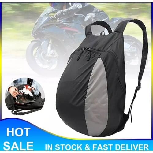 28L Motorcycle Backpack Splash-proof Riding Helmet Bag Outdoor Fitness Basketball Sneakers Bag Portable Nylon Backpack
