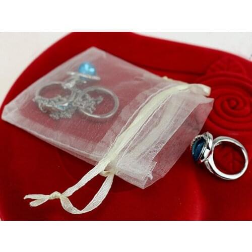 300pcs Direct Manufacturer Organza jewelry gift drawstring bags 12*36cm for accessories storage and packaging