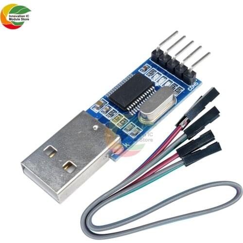 Ziqqucu PL2303 USB to RS232 TTL Converter Adapter PL2303HXA Download Module 4Pin Dupont Cable for Arduino Programmer