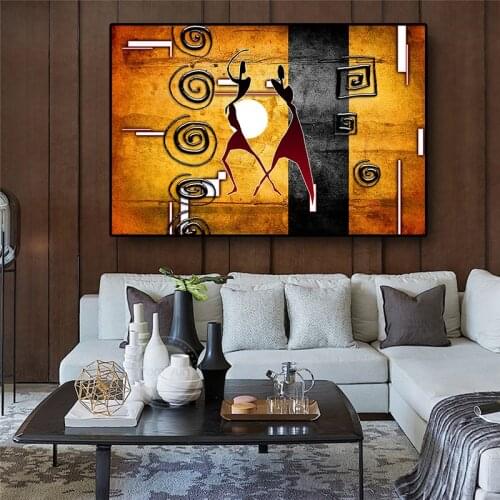 Africa Retro Vintage Abstract Landscape Canvas Art Painting Posters and Prints Scandinavian Art Wall Picture for Living Room