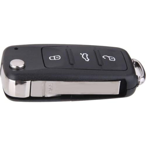 3 Button Car Key Fob Case Shell with Blade for VW GOLF MK6 Touareg Repair