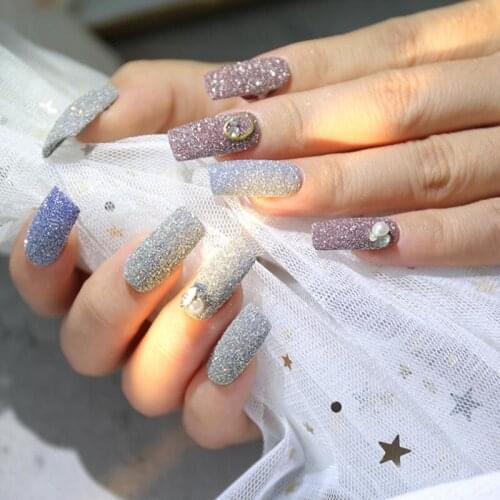Nail art hot style web celebrity nail glitter glitter effect white diamond glitter colorful diamond powder