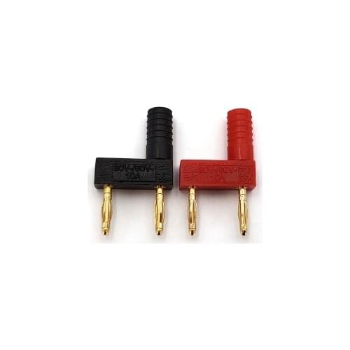 8PCS All Copper Plated Pitch 12mm Short Circuit Double Adapter Double Row One Female Divides Two Males 2MM Banana Plug For Test