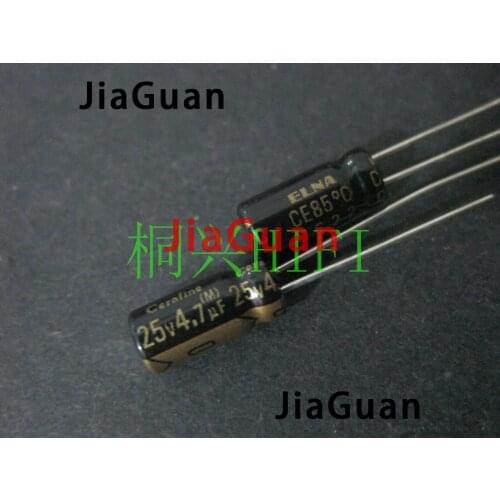 10pcs NEW ELNA ROA Cerafine 25V4.7UF 5X11MM 4.7uf/25v audio electrolytic capacitor 4.7UF 25V black gold 25v 4.7uf
