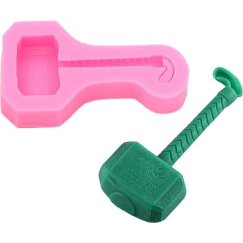 Cake Decorating Tools Avenger Union Thunder Hammer Turn Sugar Cake Mold Chocolate Dessert Decoration Diy Kitchen Baking Tools