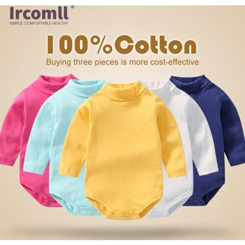 Ircomll Newborn Baby Clothing Long Sleeve Cotton Baby Girls Boys Romper Roupas Infantil & One-Pieces