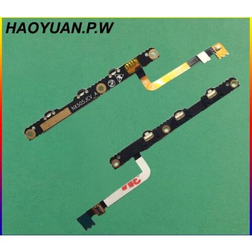 HAOYUAN.P.W Power ON/OFF Button and Volume Button with Flash light Lamp Flex cable For ZTE Nubia Z7 MAX NX505J Fast Shipping