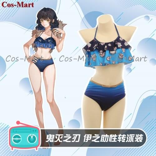 Hot Anime Demon Slayer:Kimetsu No Yaiba Hashibira Inosuke Cosplay Costume Sweet Sexy Swimsuit Activity Party Role Play Clothing