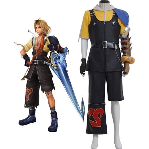 Tidus Cosplay Final Fantasy 10 Tidus Cosplay Costume Custom Made Halloween Costumes for Men and Women