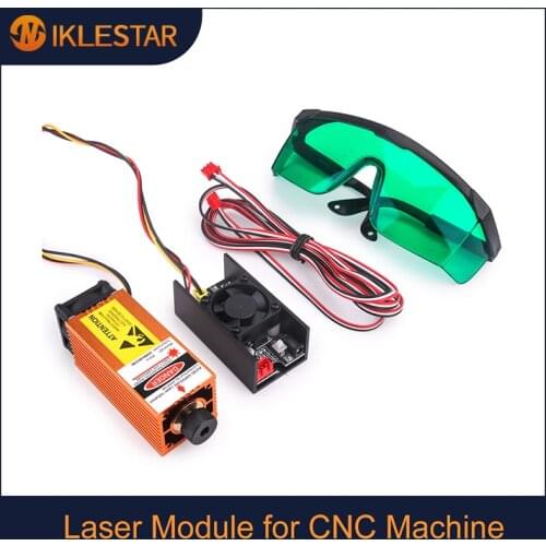 15W Laser Module 5500mW/7W/10W Laser Head 450nm Blue Laser Carving Module DIY Laser Wood Marking Cutting Tool