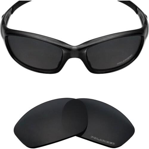 Mryok+ POLARIZED Resist SeaWater Replacement Lenses for Oakley Straight Jacket 2007 Sunglasses Stealth Black