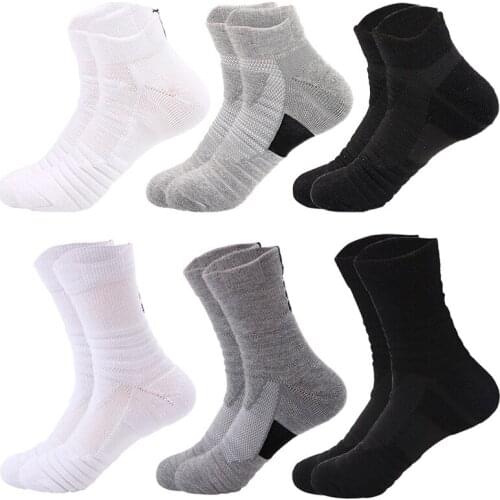 Men Cycling Running Sport Socks Women Breathable Anti-slip Basketball Compression Sock Black White Bike Bicycle Mtb Cycling sock