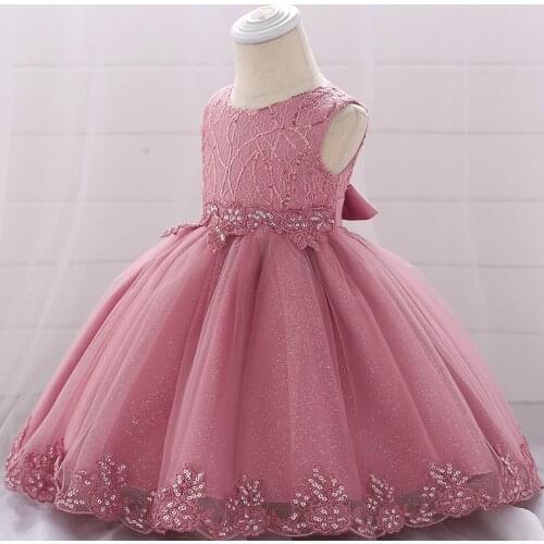1 Year Birthday Dress Outfits Baby Girls Clothes Infant Party Dress Princess Baby Girl Floral Clothes Baby Christmas Gown
