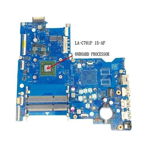 LA-C781P For HP Pavillion 15-AF LAPTOP MOTHERBOARD ONBOARD CPU AM7410 FULLY TESTED