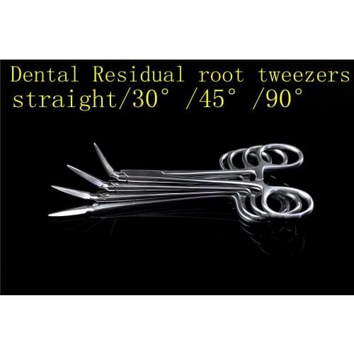Oral cavity Stainless Steel Dental Residual root tweezers forceps Tooth pieces remove and Minimally invasive clip tooth 4 Type
