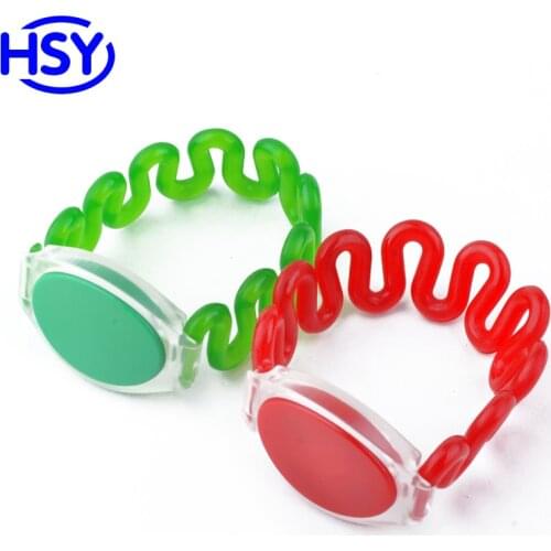 RFID Plastic Wristband Swimming pool Hotel sauna 125Khz EM ID or 13.56Mhz HF IC MF 1K Adjustable tags