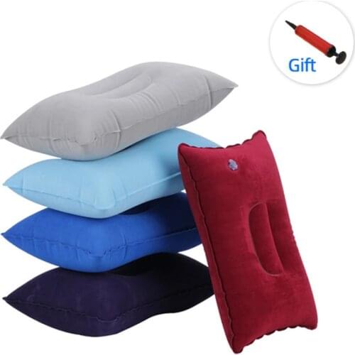 Portable Fold Outdoor Travel Sleep Pillow Camping Tent Ultralight Inflatable Pillow Airplane Hotel Rest Comfortable Sleep Pillow