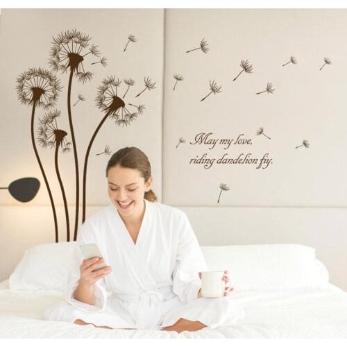 SK7062 Dandelion Stickers Wall Sticker Wall Art Home Decoration Bedroom Decor Wall Stickers Home Decor Living Room
