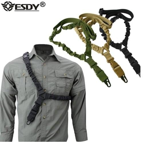 Tactical Single Point Rifle Sling Shoulder Strap Nylon Adjustable Airsoft Paintball Military Gun Strap Sling Hunting Accessories