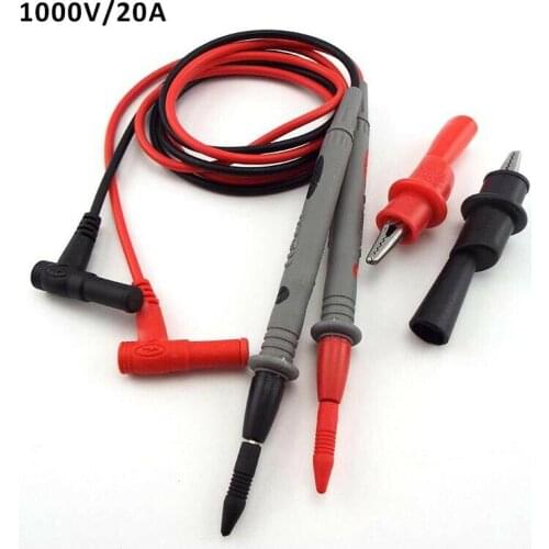 Universal 1000V/20A Multi Meter Test leads Probes multimeter Thin Tip Needle cable pen for Digital Multimeter Tester Voltmeter