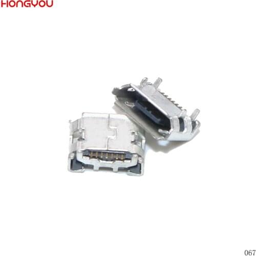 100PCS/Lot Micro Usb Charging Jack Socket Connector For Samsung Galaxy S2 I9100 I9108 S5600 S5603 I5500 S5233 S3650 Charge Port
