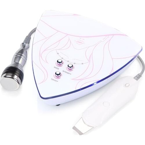 2 in 1ultrasonic vibration Cleaner dead skin Removal 3mhz Beauty Facial Care Massage Machine