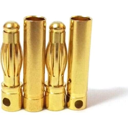 20pcs/lot 3.5mm Gold Bullet Banana Connector Plug For ESC Battery Motor (10 pair)