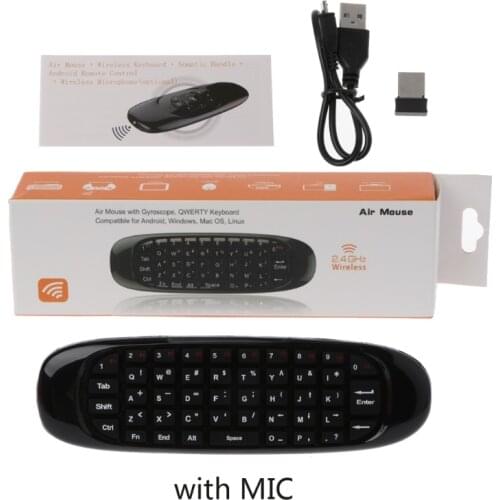 C120 Fly Air Mouse With Voice 4G Wireless 2.4G Wireless 360 degree remote control Search Mic Windows Mac OS Linux Android