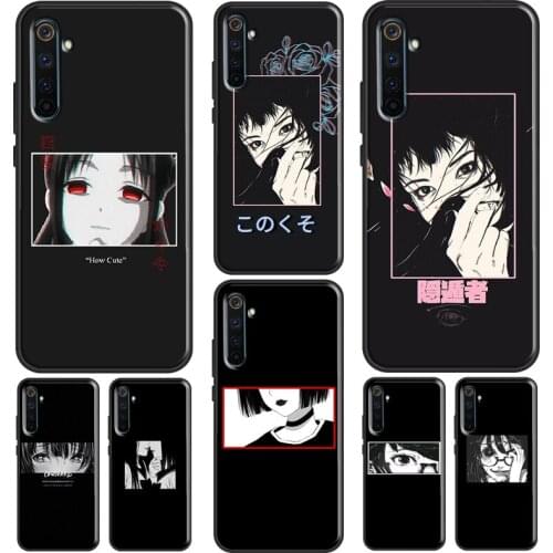 Japanese Anime Aesthetic Case For Realme 6 7 8 Pro Q3 GT Neo C21 C15 C3 Funda For OnePlus 8 Pro 9 Pro Nord 7T 8T 9R