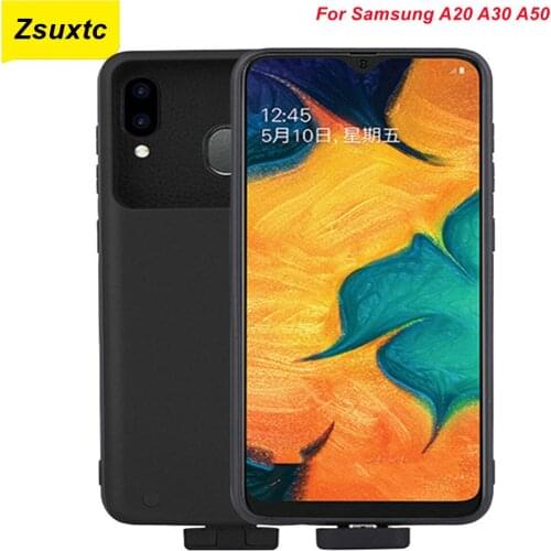 5000 Mah For Samsung Galaxy A50 Battery Case A20 A30 Charger Case Smart Phone Cover Power Bank For Samsung A50 Battery Case Capa