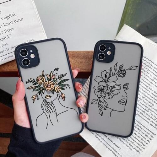 PC Cover For Samsung Galaxy M31 A50 A70 A51 A52 A71 A72 A20 A30 A32 A21S A31 A10 S10 S20 FE S8 S9 S21 Plus Funny Art Flower Case