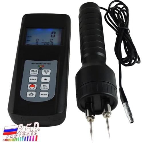 Digital Wood Moisture Meter Pin Type Fiber Tobacco Cotton Paper Building Materials 80%Range LED Indicator Tester