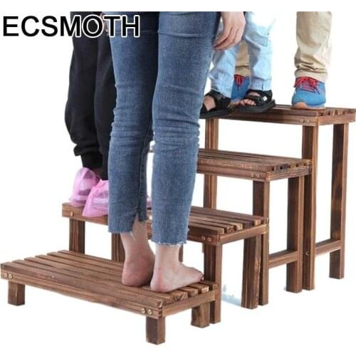 Varanda Huerto Urbano Madera Wood Rack Wooden Shelves For Estante Para Plantas Balcony Dekoration Shelf Outdoor Flower Stand