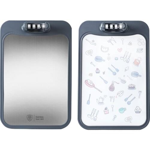 Double-sided chopping board mildew-proof PP and 304 stainless steel chopping block kitchen board cutting board