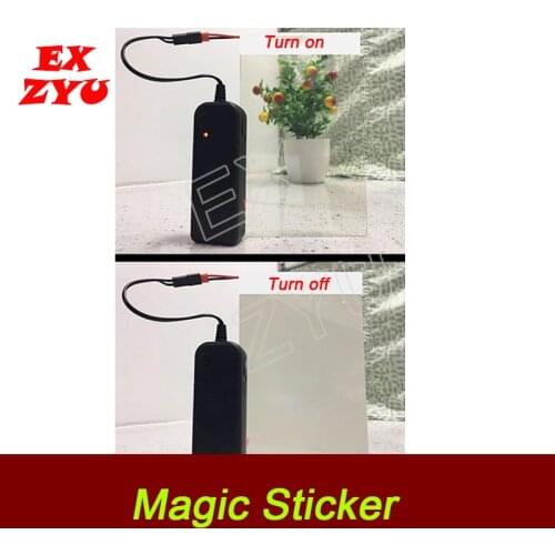 EXZYU Magic Sticker Prop real life escape room power on to show password or clues the chamber room