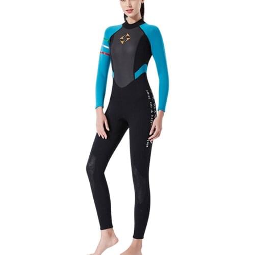 Wetsuits Women 3mm Neoprene Diving Suits Surfing Swimming Long Sleeve Keep Warm Back Zip for Water Sports XR-Hot