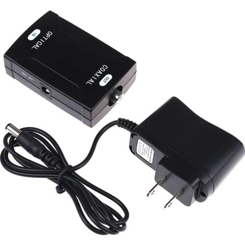 SPDIF Digital Audio Converter Adapter Support Dolby AC-3,Dolby 5.1 and DTS Sound HOT Digital Coax Coaxial RCA to Optical TOSlink