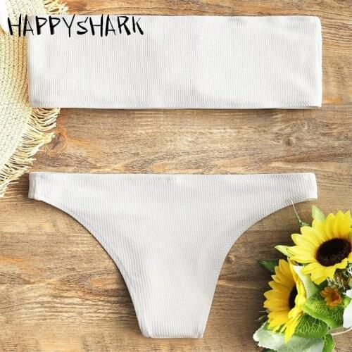 HAPPYSHARK White Swimwear