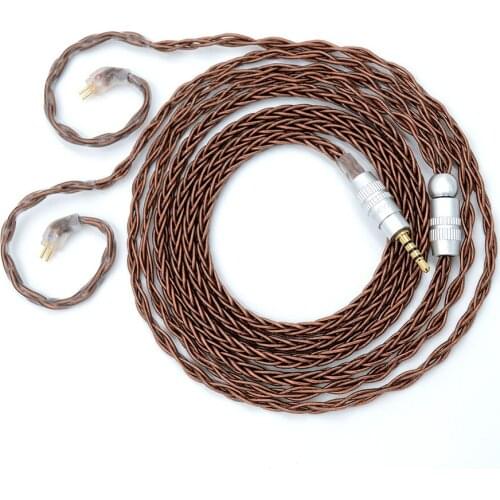 BQEYZ Cable Earphones 8 Core Sliver Plated 0.78mm\MMCX Cable Connectors For BQ3 KC2 K2 KB1 S2 PRO T2 F3 N1 P1 DT8 DT6 PT25