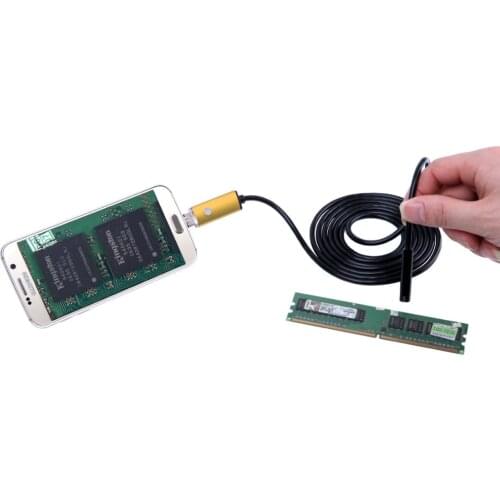 6 Leds 7MM USB Endoscope Camera IC 1M Cable 640x480 with 4 Accessaries Snake IP67 Waterproof Inspection Borescope Tube Camera