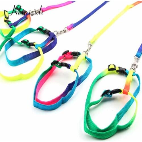 KEMISIDI Basic Leashes Seven Revising H-shape Pets Traction Rope Colorful Durable Chest Strap For Pet Dogs Cats Free Shipping