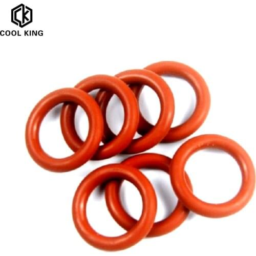 Red Silicon Rubber 3mm Thickness O Rings Seals Washer 17mm-32mm Outside Diameter VMQ O Shaped Rings Washer Gaskets