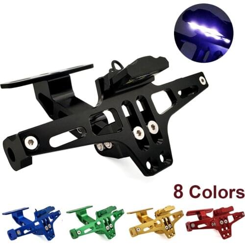 Motorcycle Rear License Plate Mount Holder Light Moto Bracket Frame For Ducati 848 evo 1098 panigale 1199 multistrada 950 1260