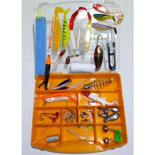 55 piece Fishing Hunt Fishing Rod Suit Material Set