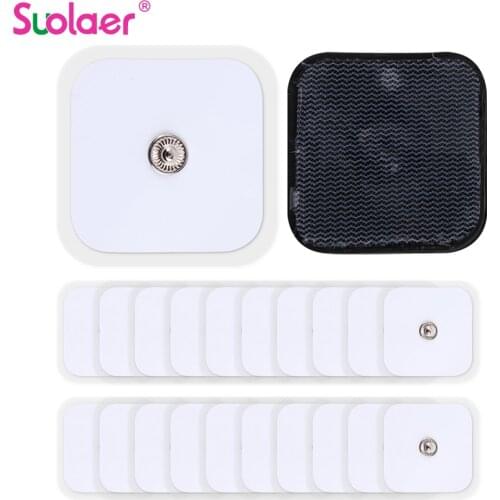4*4cm Square TENS Non-woven Self Adhesive Replacement Electrode Pad For Muscle Stimulator Tens Machine Pads Braces Support 2.5MM