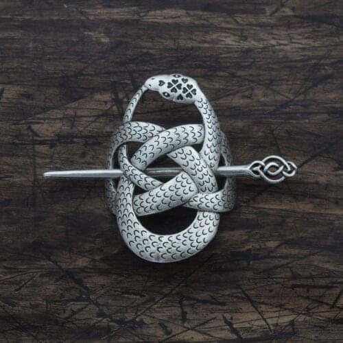 New Fashion Vintage Hair Stick Slide Hair Clips Viking Snake Hairpins Women Hair Accessories Jewelry