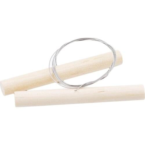 New Wooden Knife For Clay Candles Pottery Toggle Handles Wire Soap Cutter Cheese Cutting Tool Twisted Sculpture Cutting Tools