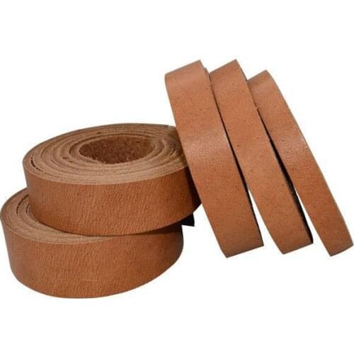 The First Layer Of Pure Cowhide Strip Belt 4 mm Thick Diy Jewelry Material Cowhide Rope Key Chain Leather Belt